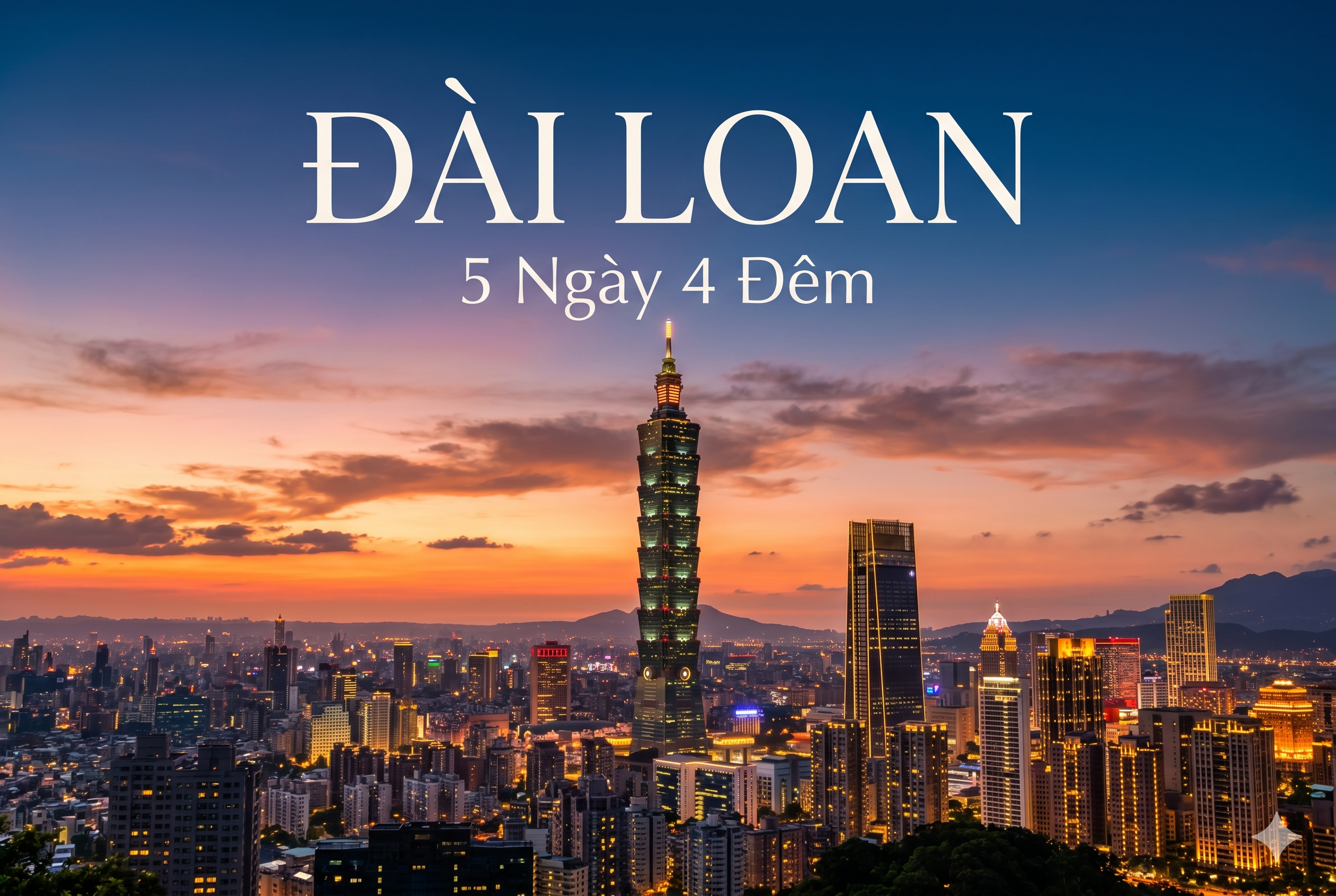 TOUR DU LỊCH ĐÀI LOAN 5 NGÀY 4 ĐÊM