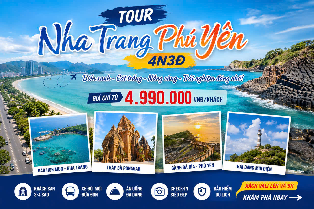 NHA TRANG - PHÚ YÊN (4N3Đ)