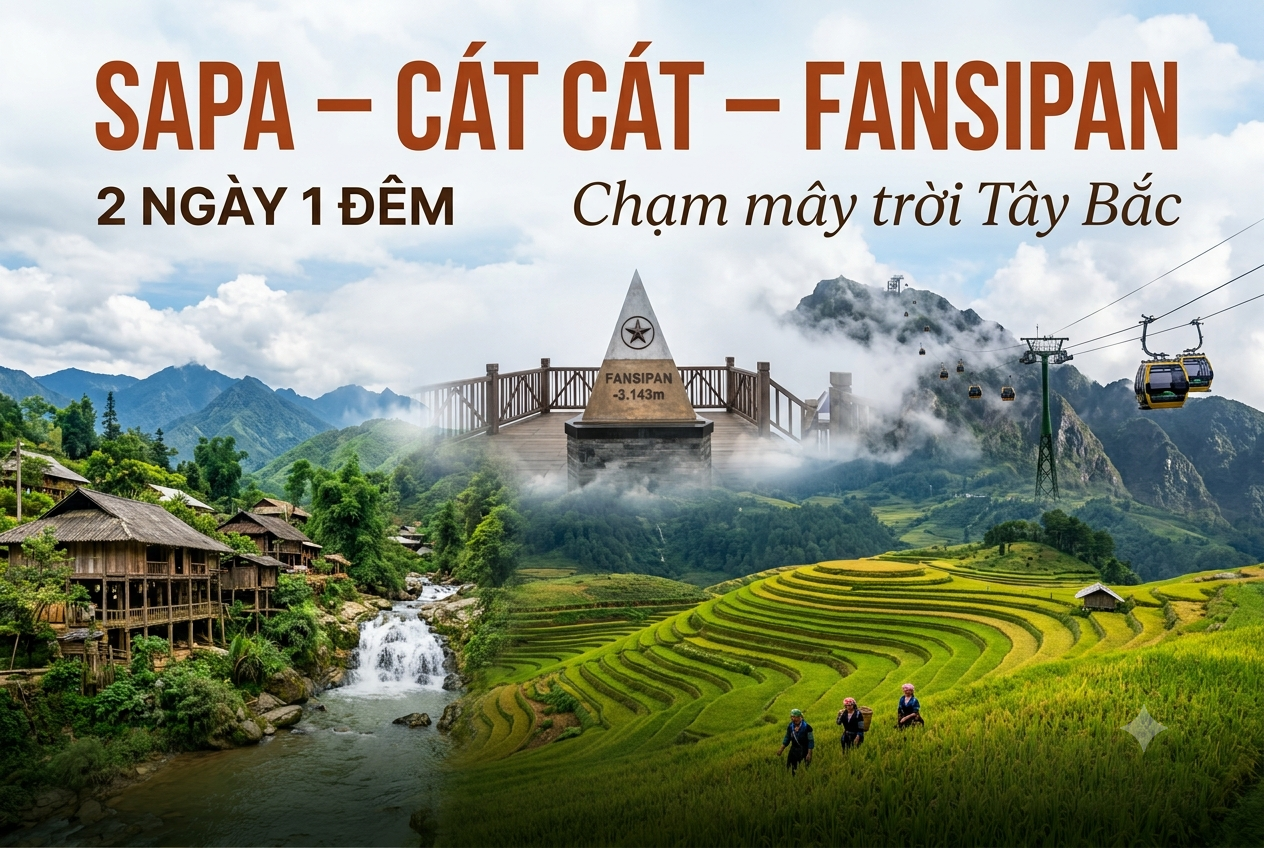 SAPA - CÁT CÁT - FANSIPAN 2N1Đ