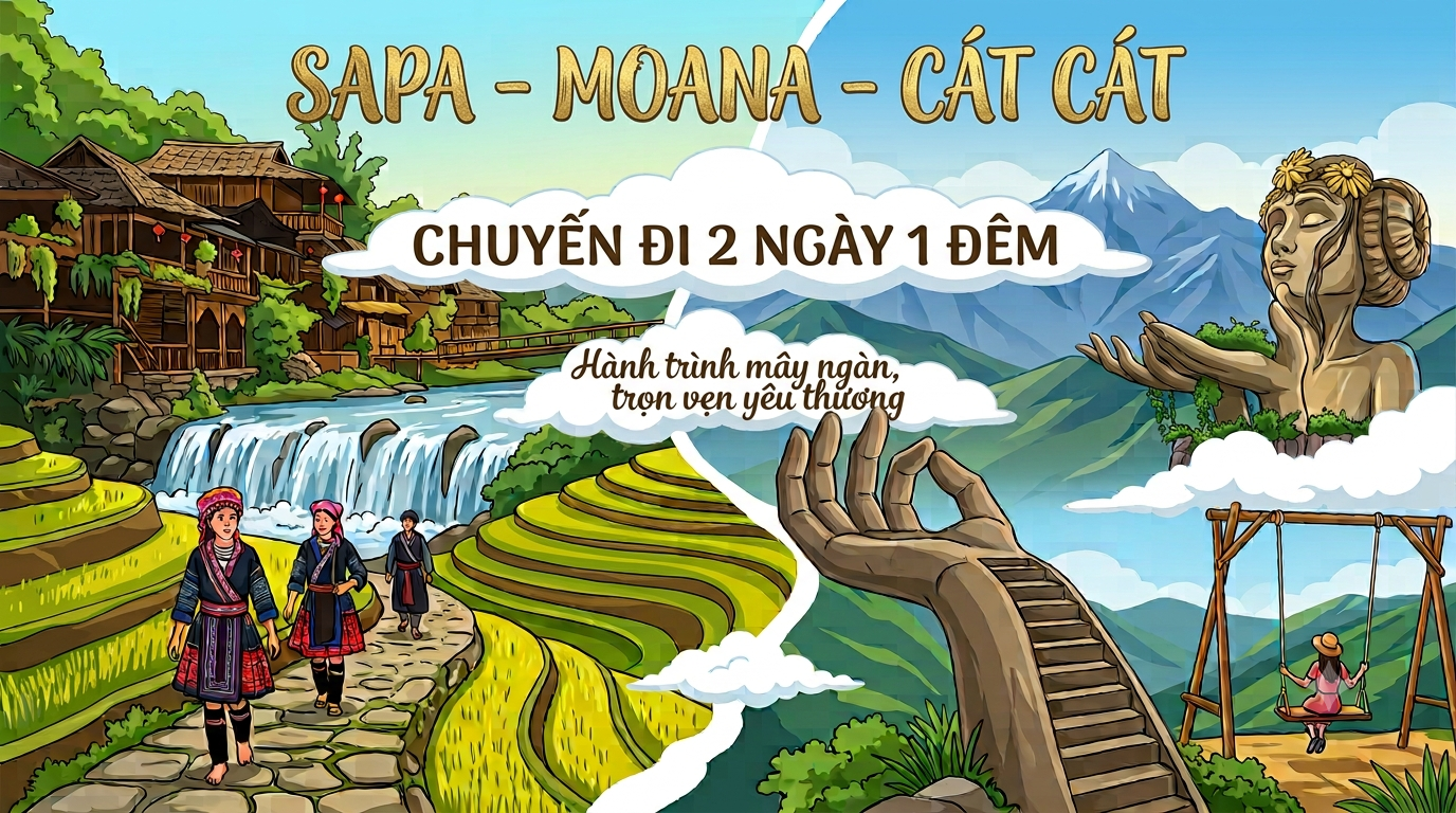 SAPA - MOANA - CÁT CÁT (2N1Đ)