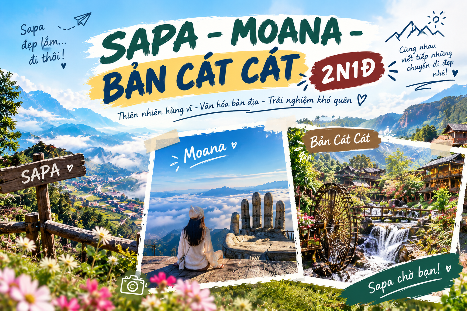 SAPA - MOANA - CÁT CÁT (2N1Đ)